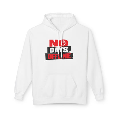 No Days Offline Hoodie — Gamer / Streamer Graphic Pullover Printify