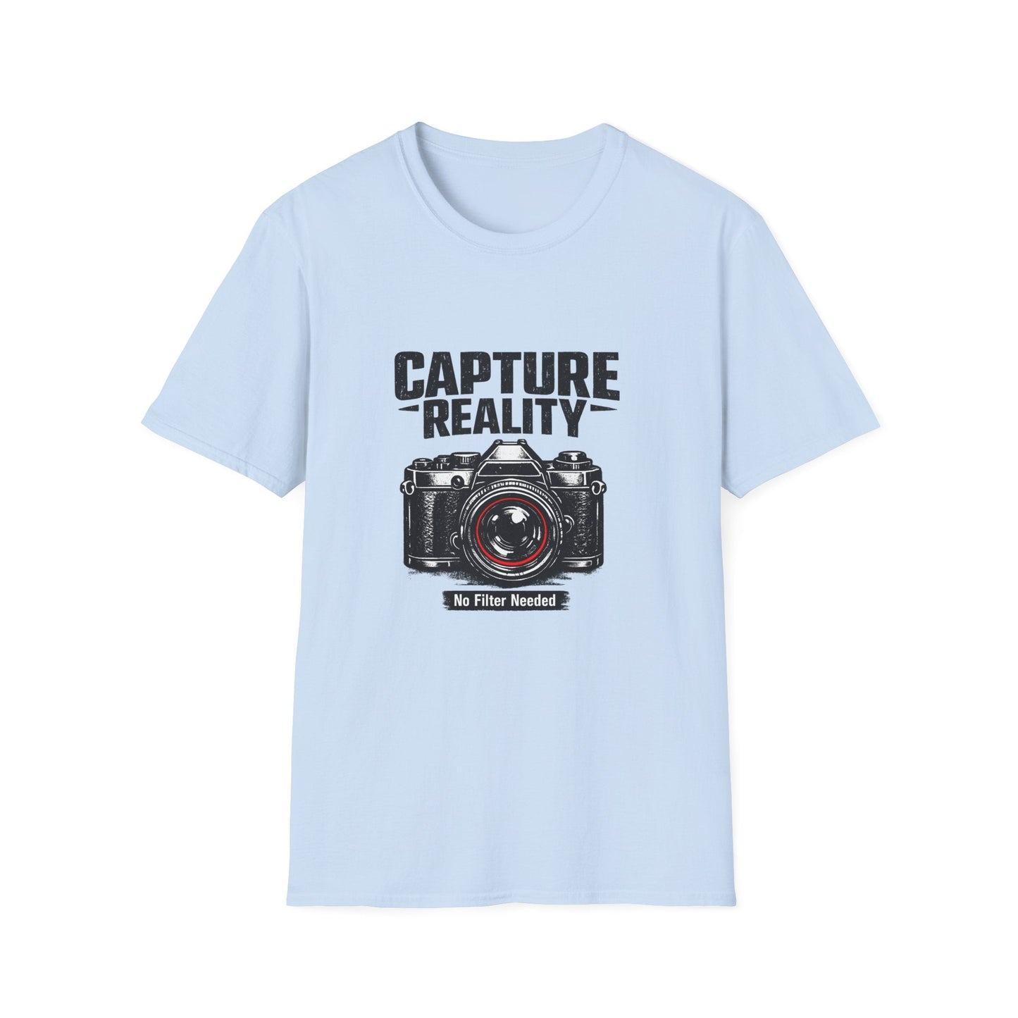 Photography T-Shirt — "Capture Reality" Camera Tee (No Filter Needed) Printify