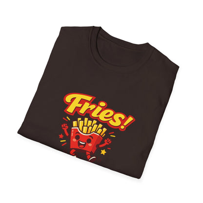 Fries Before Everything T-Shirt – Funny Fast Food Graphic Tee Printify