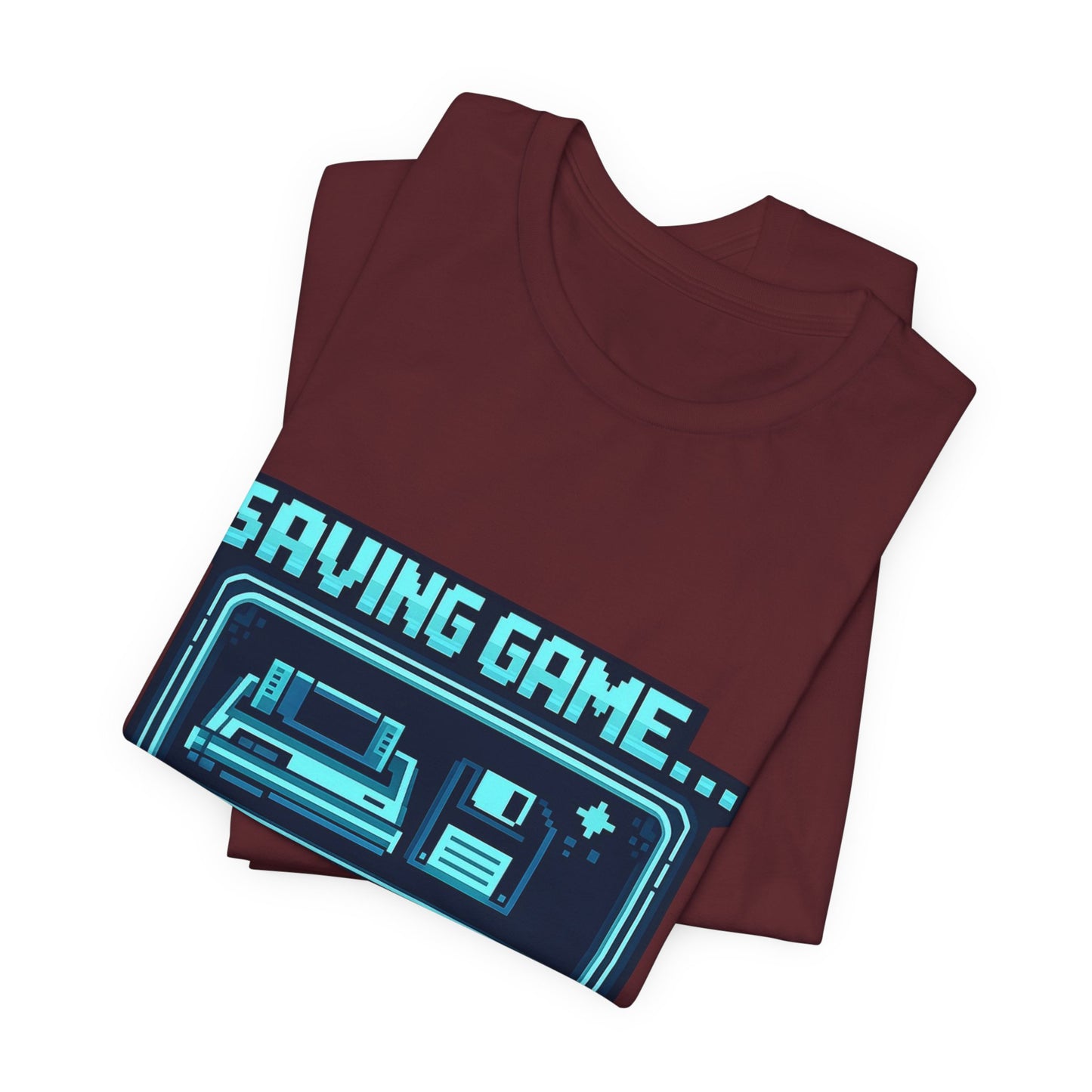 Saving Game Please Wait T-Shirt — Retro Gaming Console Tee