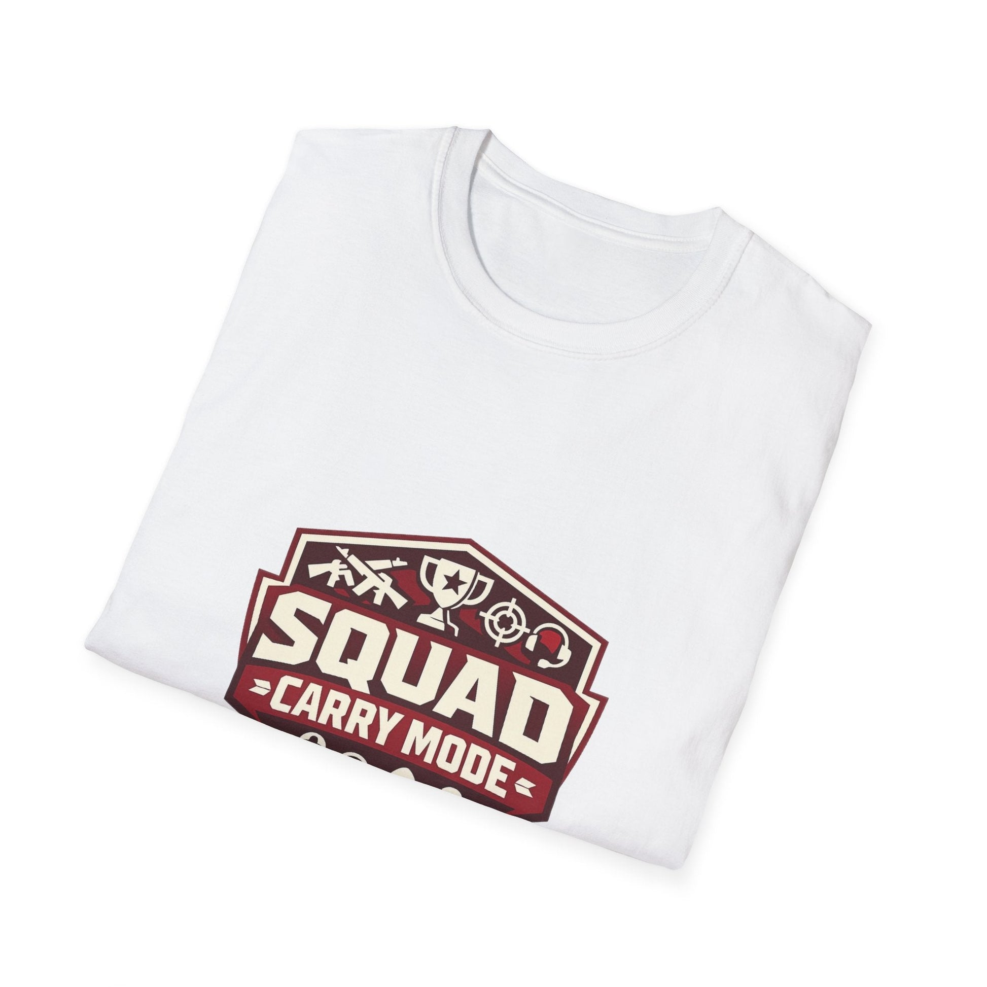 Squad Carry Mode T-Shirt — Gamer Team Logo Tee Printify