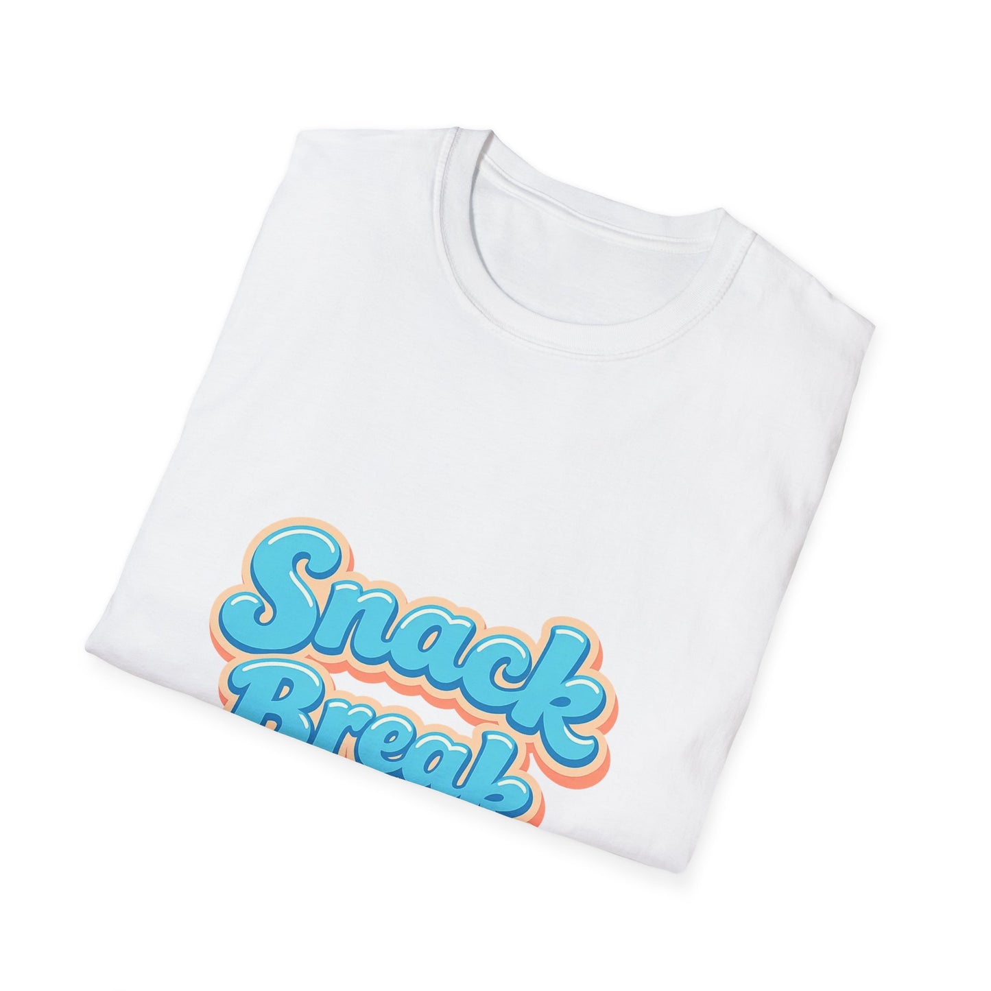 Snack Break T-Shirt — Retro Bubble Letter Graphic Tee