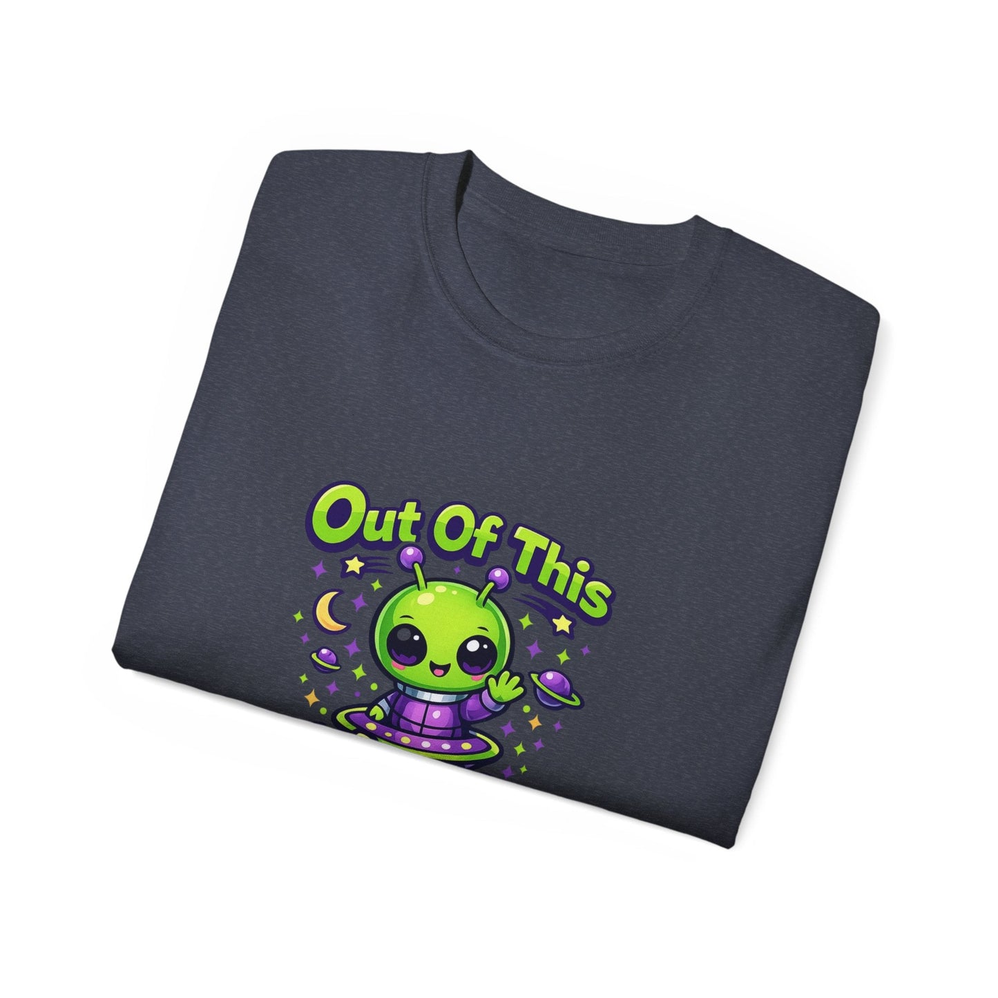 Out of This World Cute Alien Graphic T-Shirt Printify