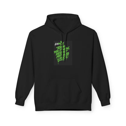 Retro Green Script Graphic Hoodie — "Push Your Limits" Streetwear Pullover Printify