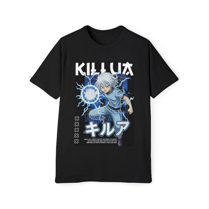 Killua Anime T-Shirt — Lightning Attack Graphic Tee (キルア)