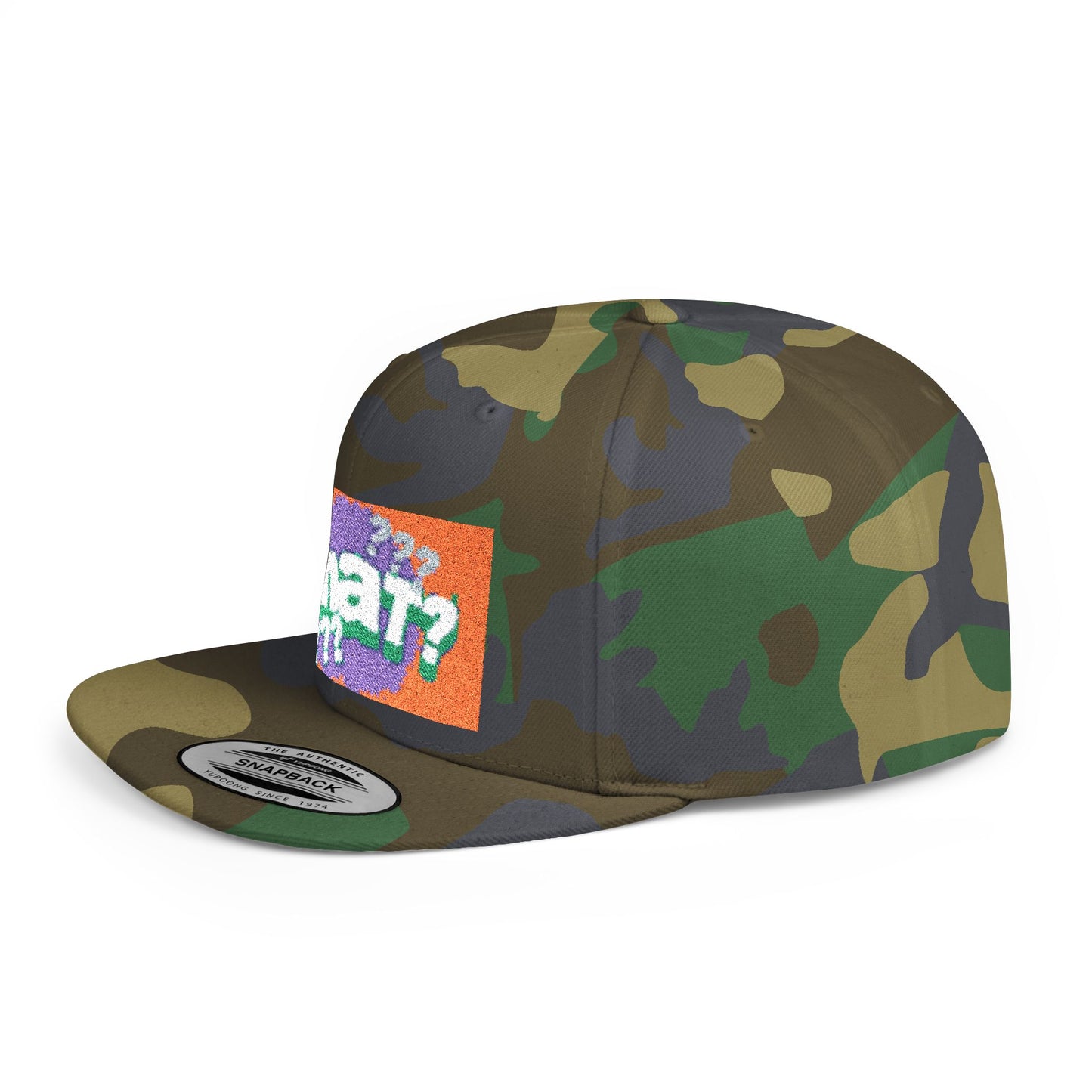 Chat Flat Bill Snapback Hat