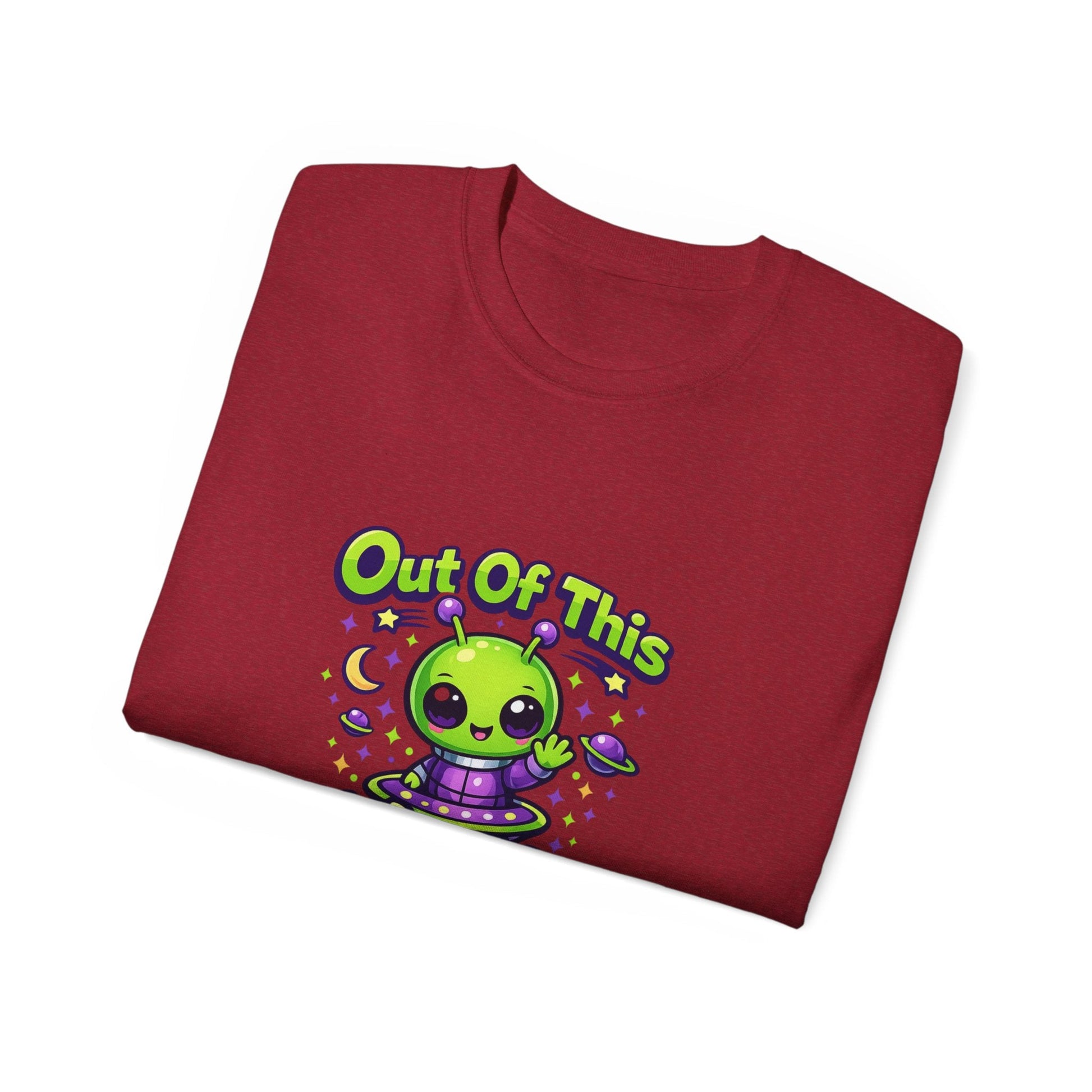 Out of This World Cute Alien Graphic T-Shirt Printify