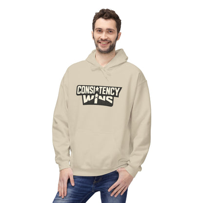 Consistency Wins Hoodie — Motivational Graphic Pullover Printify