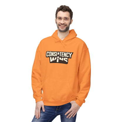 Consistency Wins Hoodie — Motivational Graphic Pullover Printify