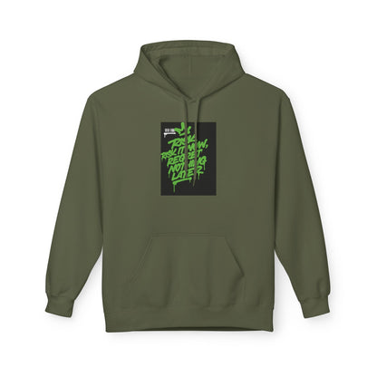 Retro Green Script Graphic Hoodie — "Push Your Limits" Streetwear Pullover Printify