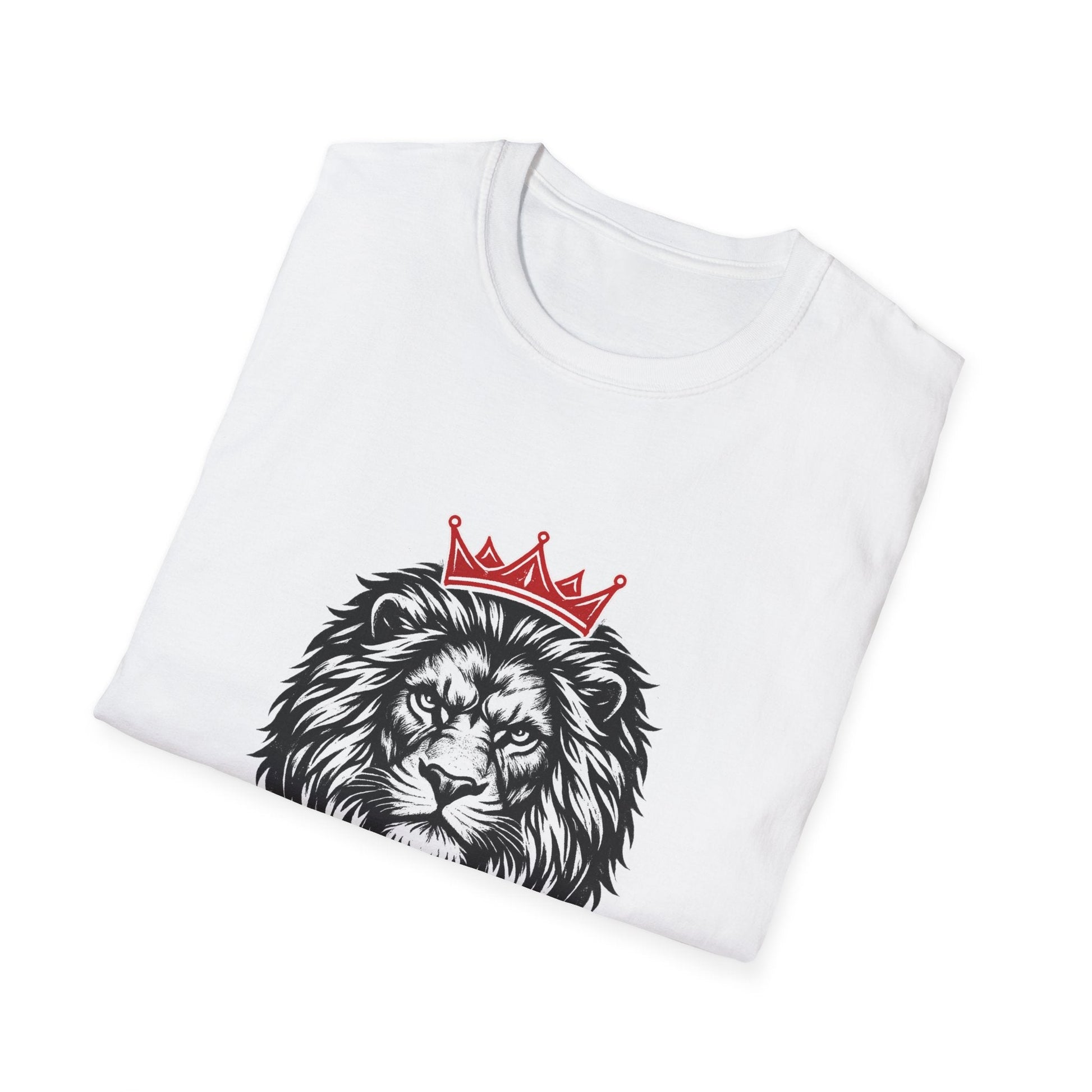No Fear Lion T‑Shirt — Crowned Lion Graphic Tee Printify