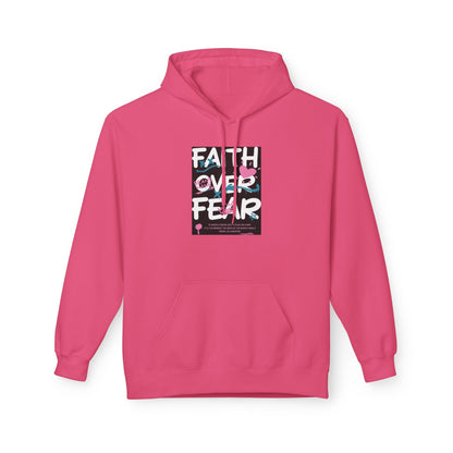 Faith Over Fear Hoodie — Floral Christian Inspiration Sweatshirt Printify
