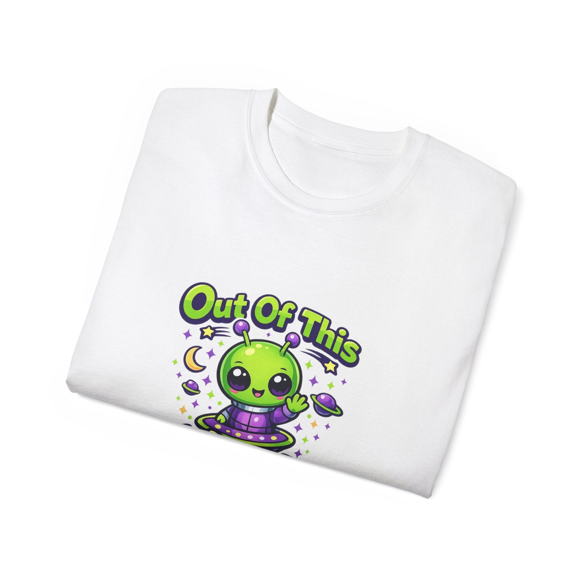 Out of This World Cute Alien Graphic T-Shirt Printify
