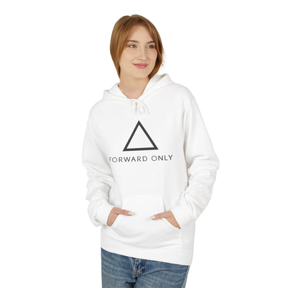 Hoodie — Minimal "Forward Only" Triangle Logo Pullover