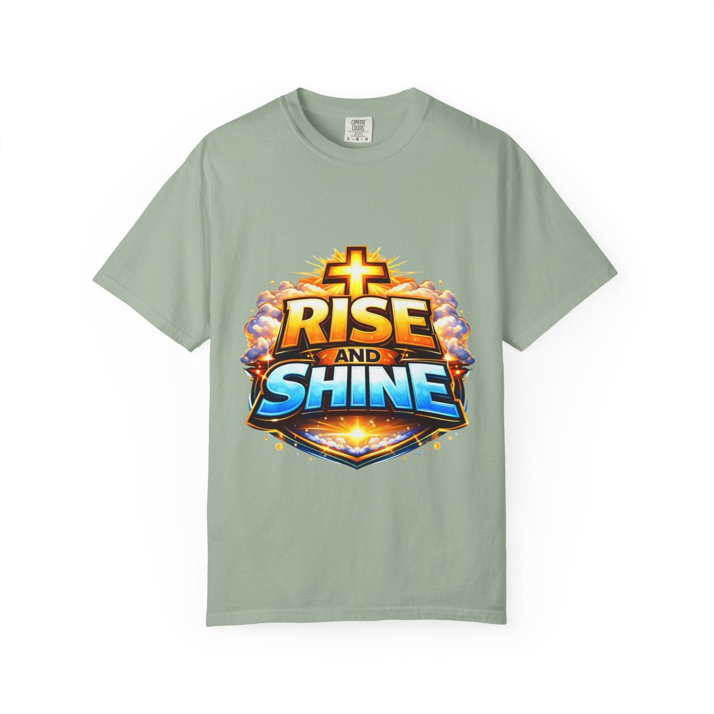 Rise and Shine Christian T-Shirt for Men – Inspirational Graphic Tee Printify