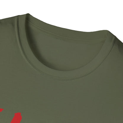 Less Is More T-Shirt — Minimalist Red Brush Script Graphic Tee