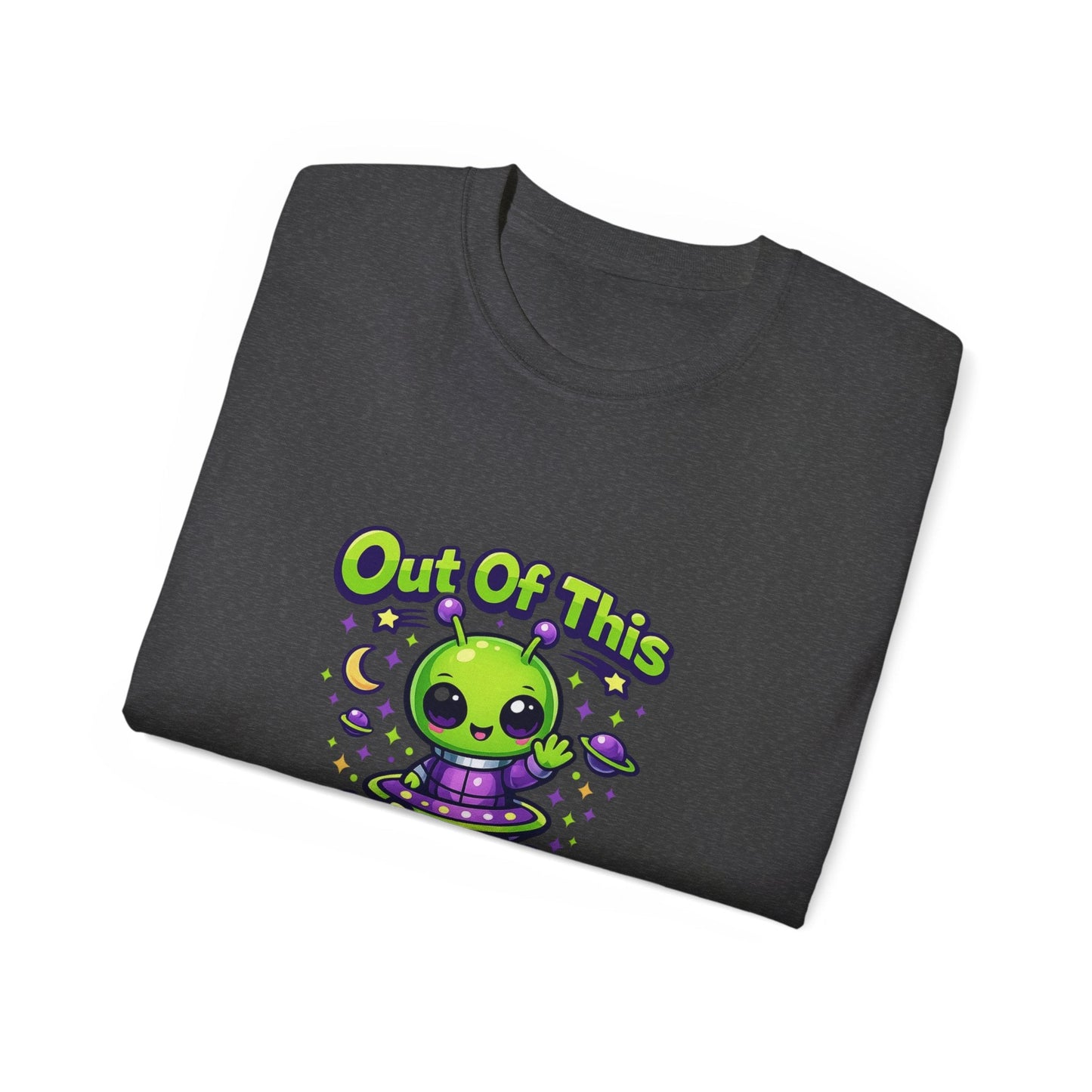 Out of This World Cute Alien Graphic T-Shirt Printify