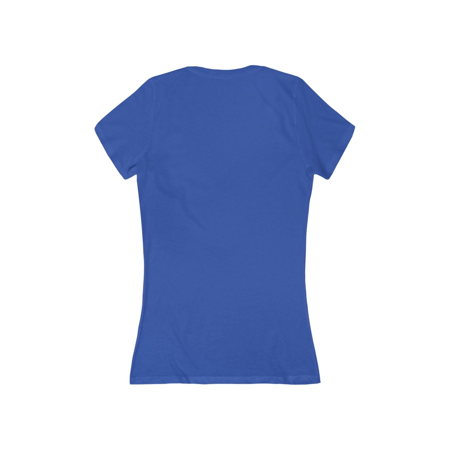 Slow But Happy Turtle V-Neck Tee — Women's Relaxed Turtle Graphic Shirt Printify