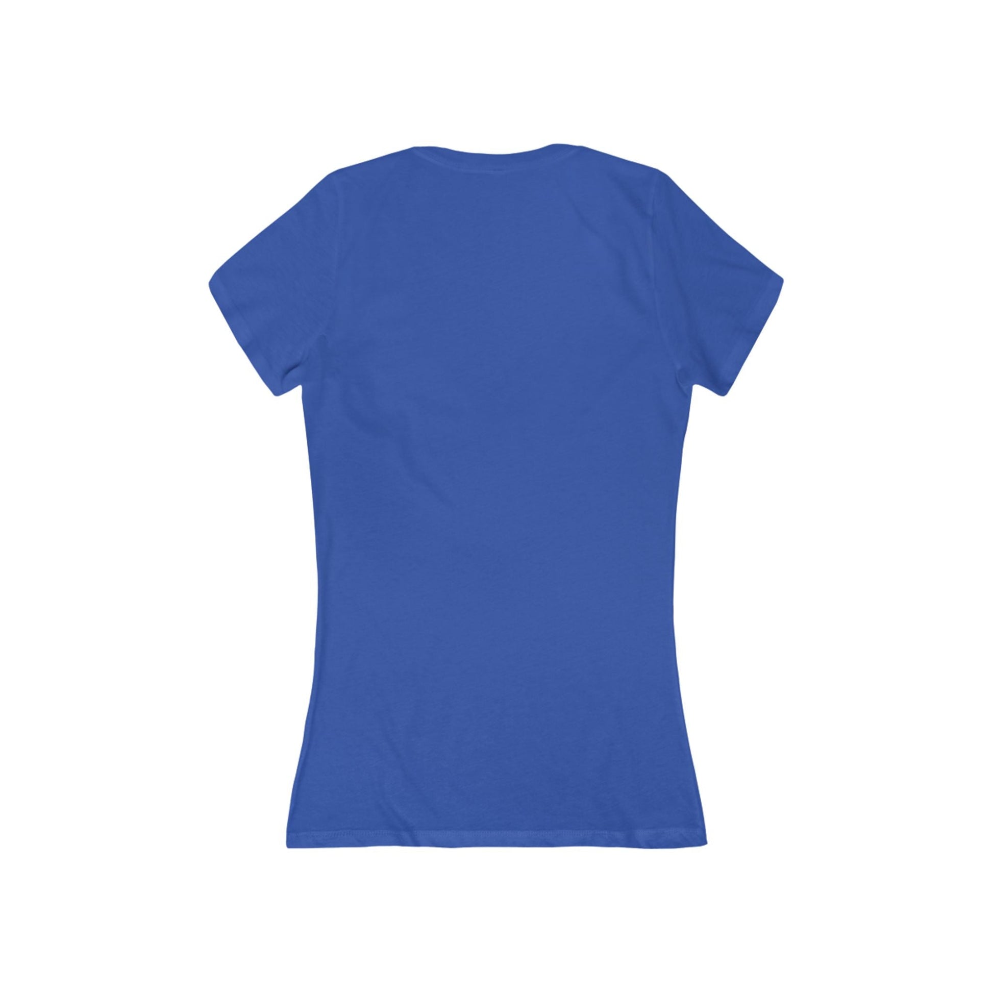 Slow But Happy Turtle V-Neck Tee — Women's Relaxed Turtle Graphic Shirt Printify