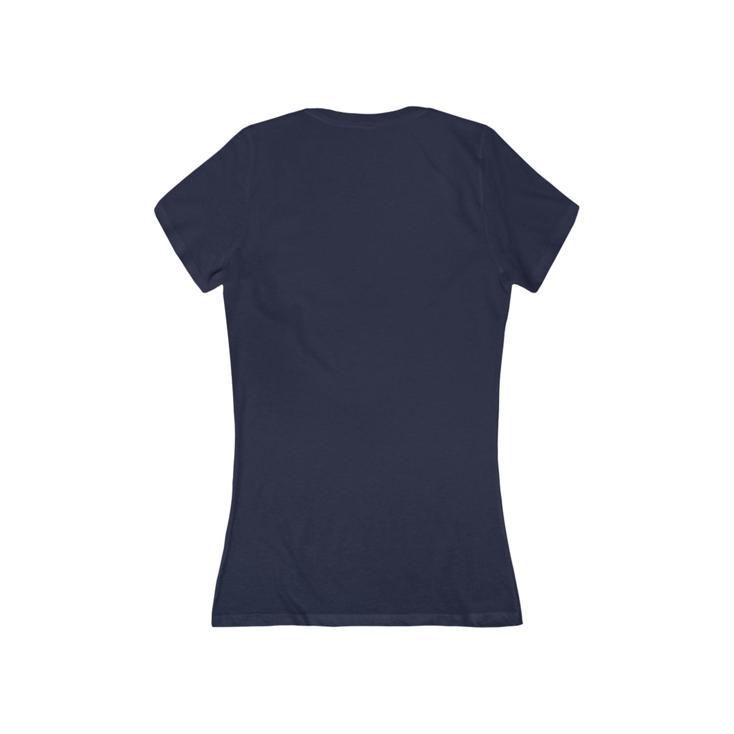 Slow But Happy Turtle V-Neck Tee — Women's Relaxed Turtle Graphic Shirt Printify