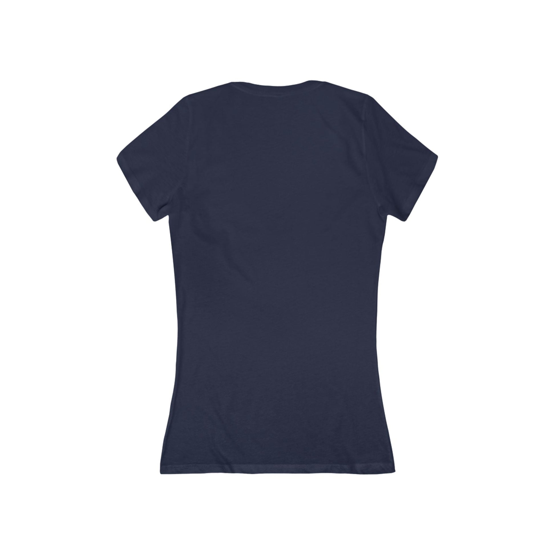 Slow But Happy Turtle V-Neck Tee — Women's Relaxed Turtle Graphic Shirt Printify