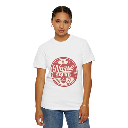 Nurse Squad T-Shirt — Retro Medical Badge Tee for Nurses & Healthcare Teams Printify