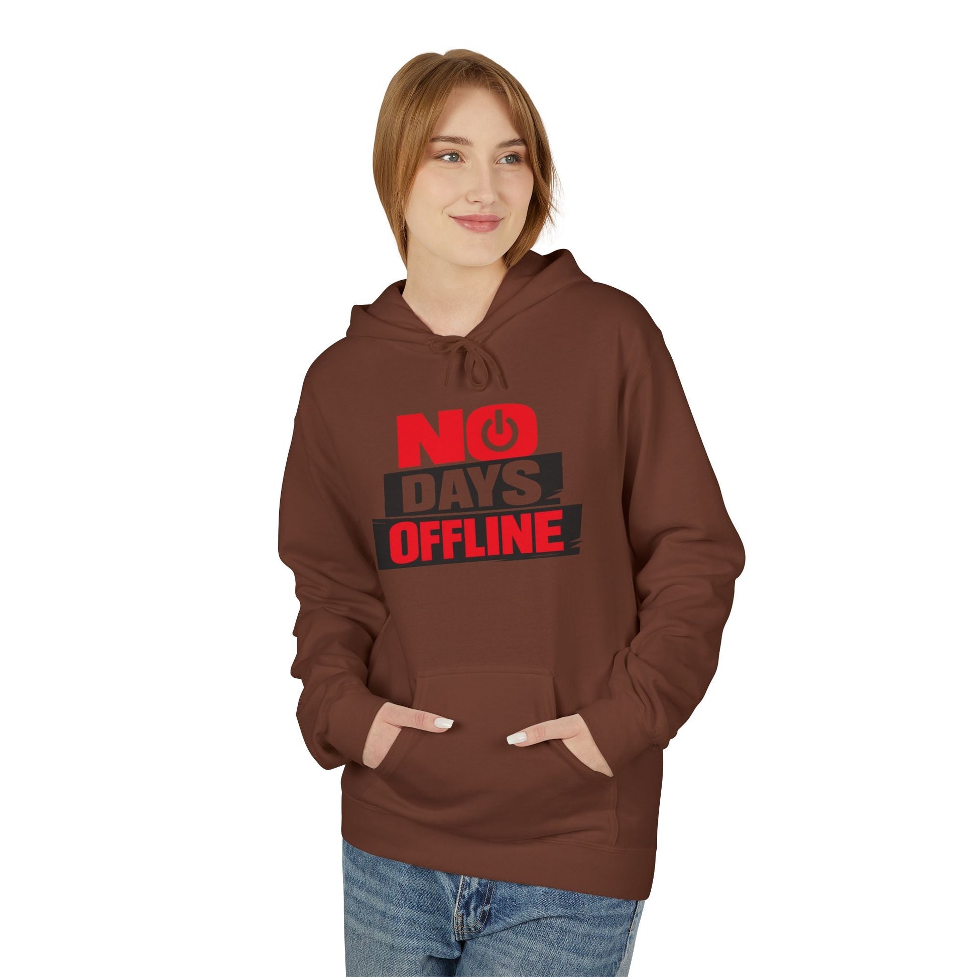 No Days Offline Hoodie — Gamer / Streamer Graphic Pullover Printify