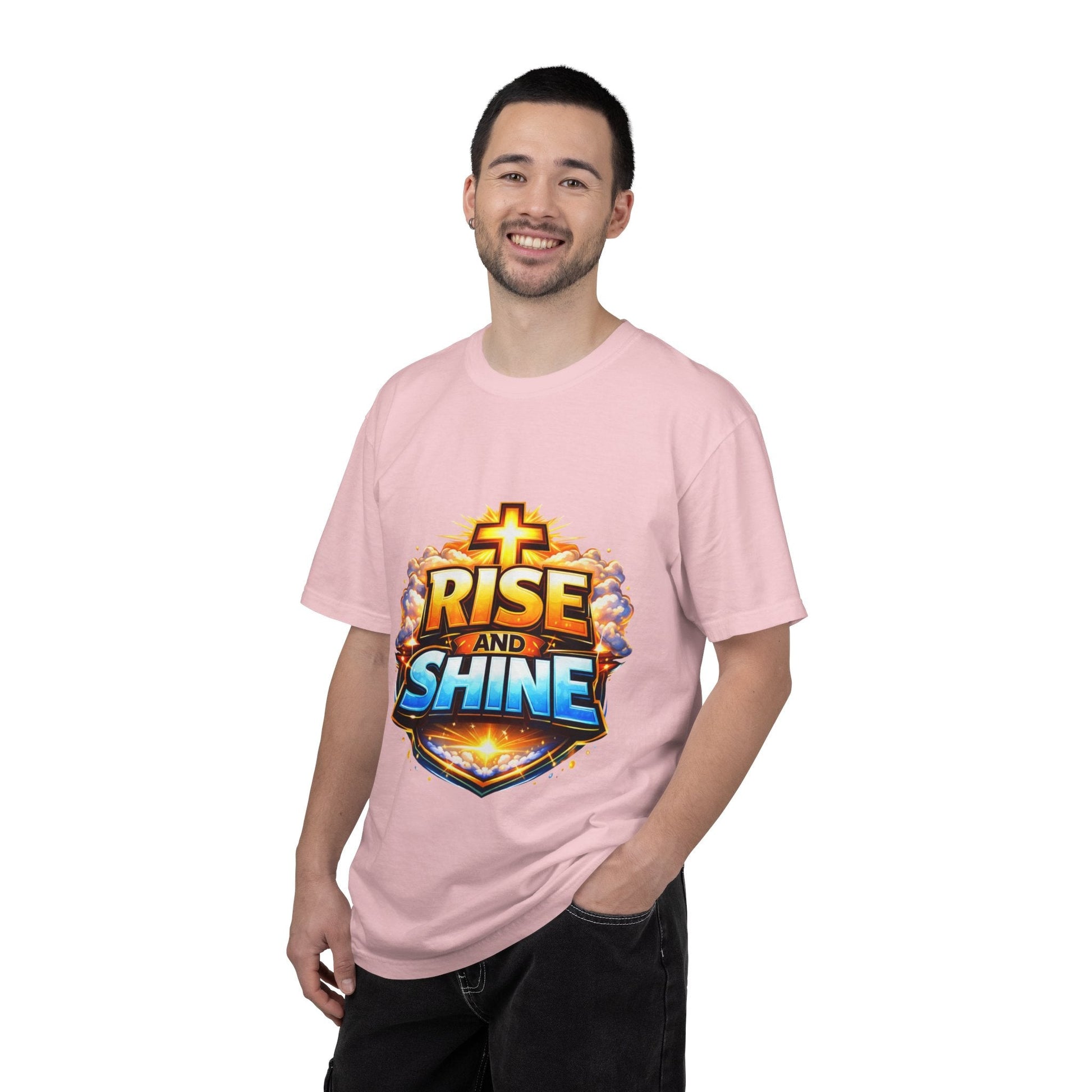 Rise and Shine Christian T-Shirt for Men – Inspirational Graphic Tee Printify