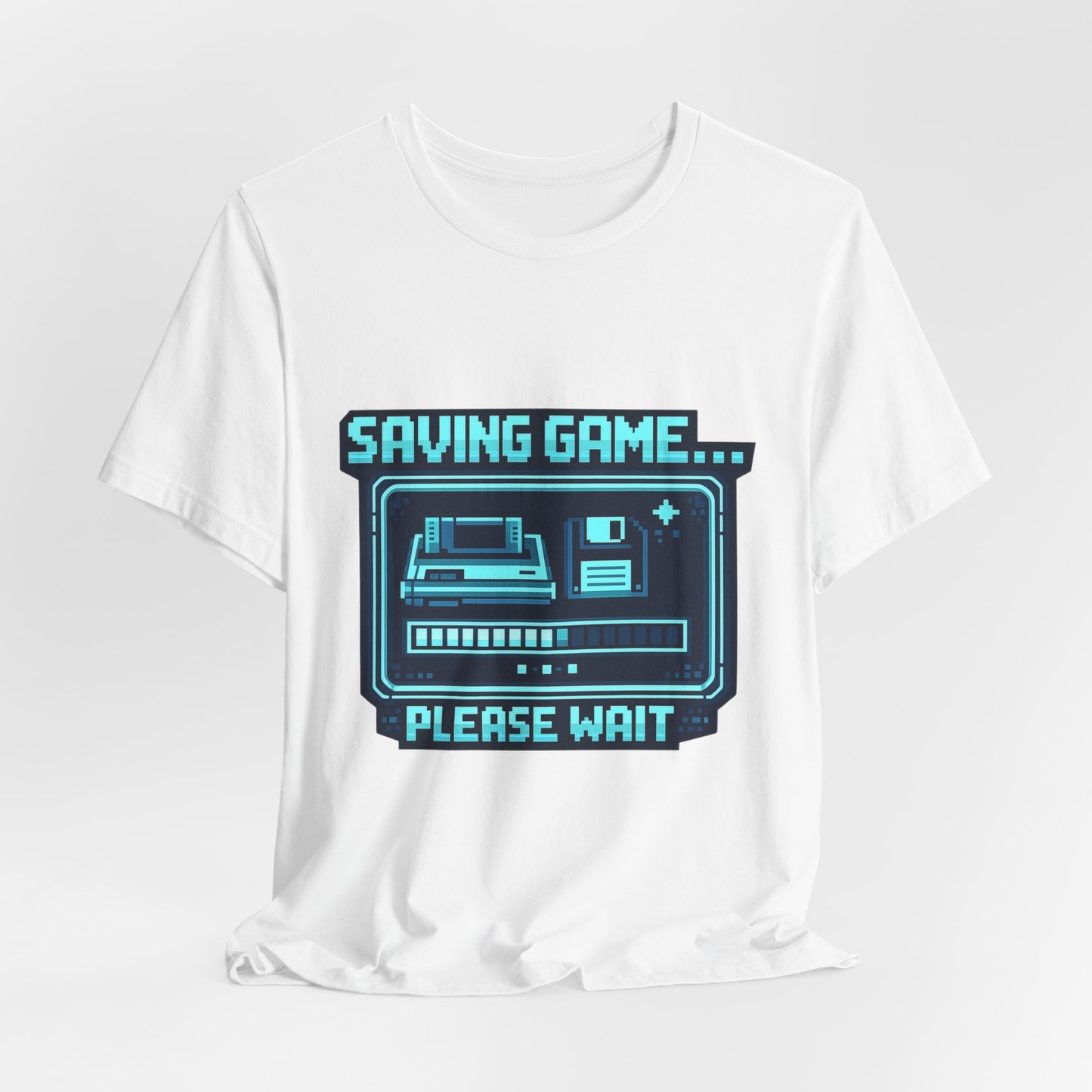 Saving Game Please Wait T-Shirt — Retro Gaming Console Tee