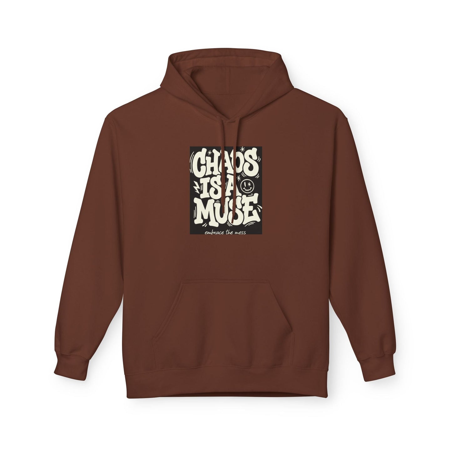 Chaos Is A Muse Hoodie — Retro Psychedelic Graphic Pullover Printify