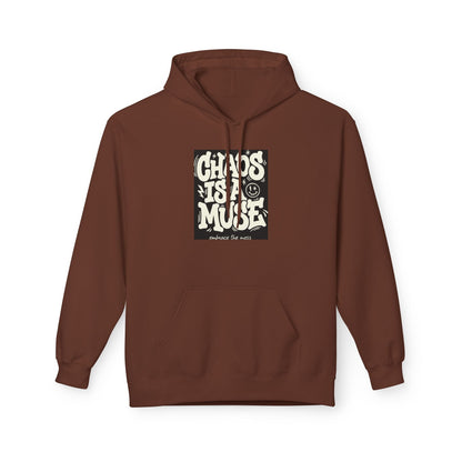 Chaos Is A Muse Hoodie — Retro Psychedelic Graphic Pullover Printify