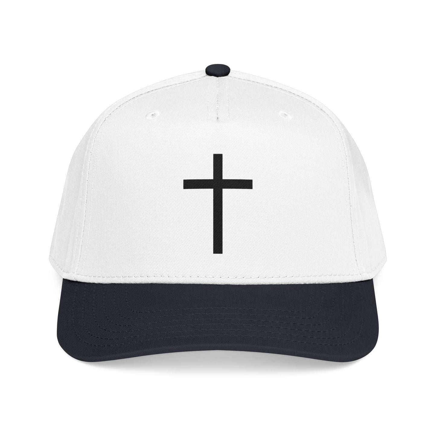 Christian Cross Baseball Cap — Minimal Embroidered Faith Hat Printify