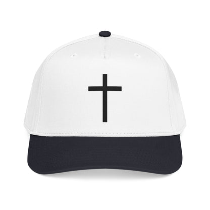 Christian Cross Baseball Cap — Minimal Embroidered Faith Hat Printify