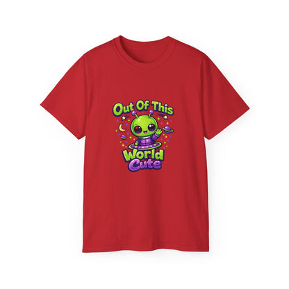 Out of This World Cute Alien Graphic T-Shirt Printify