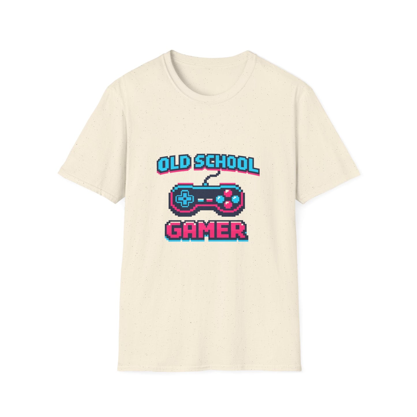 Old School Gamer T-Shirt — Retro Video Game Controller Tee Printify