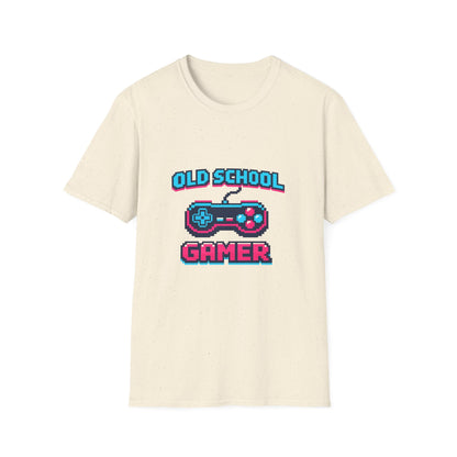 Old School Gamer T-Shirt — Retro Video Game Controller Tee Printify