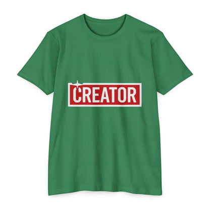 Creator Graphic T-Shirt for Men – Bold Red Box Logo Tee for Content Creators Printify