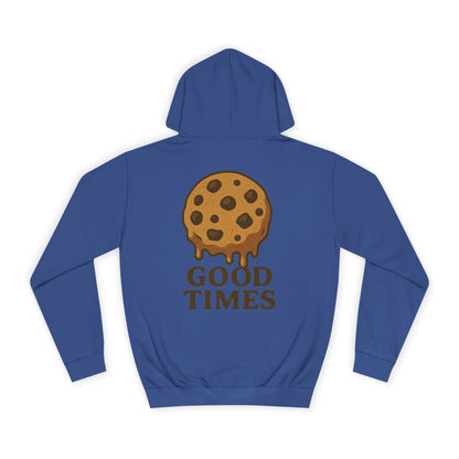 Unisex Cookie “Good Times” Hoodie – Chocolate Chip Graphic Sweatshirt Printify