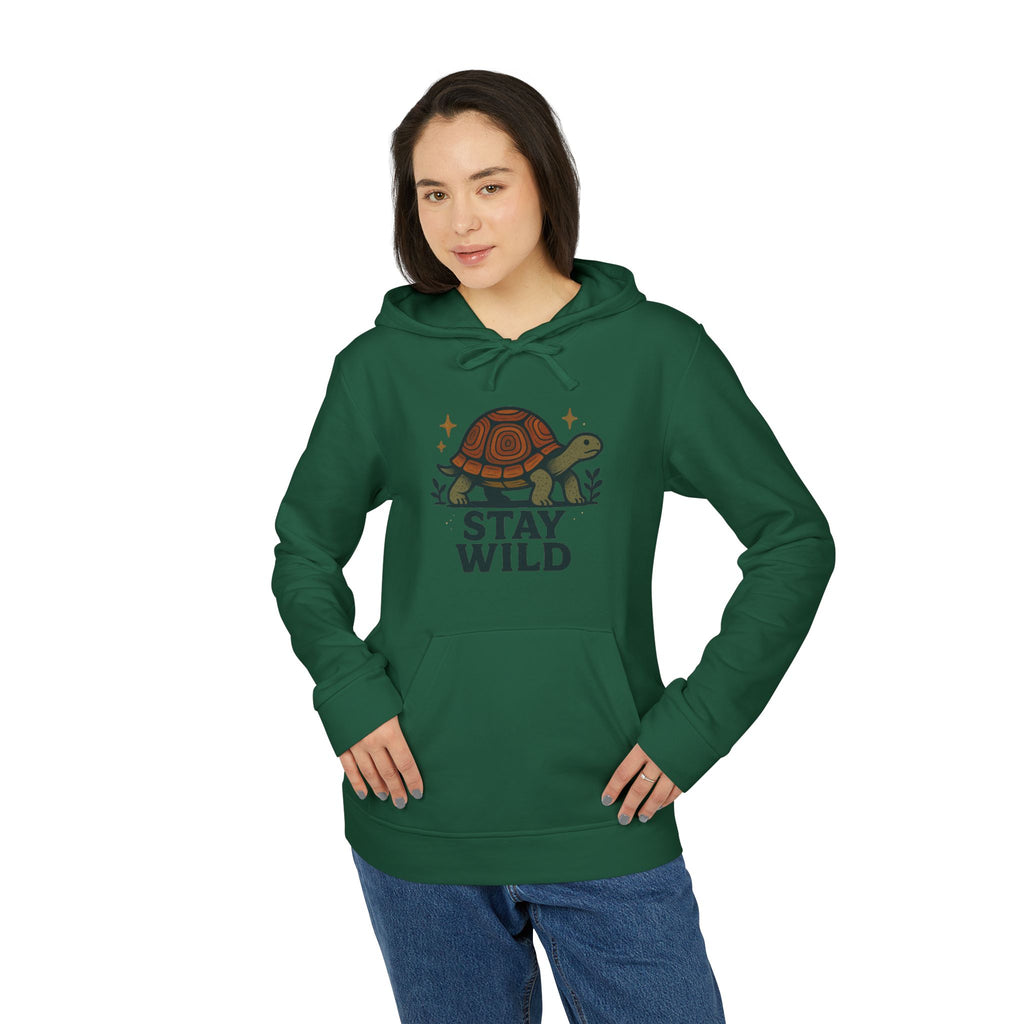 Turtle "Stay Wild" Hoodie — Nature-Lover Graphic Hoodie
