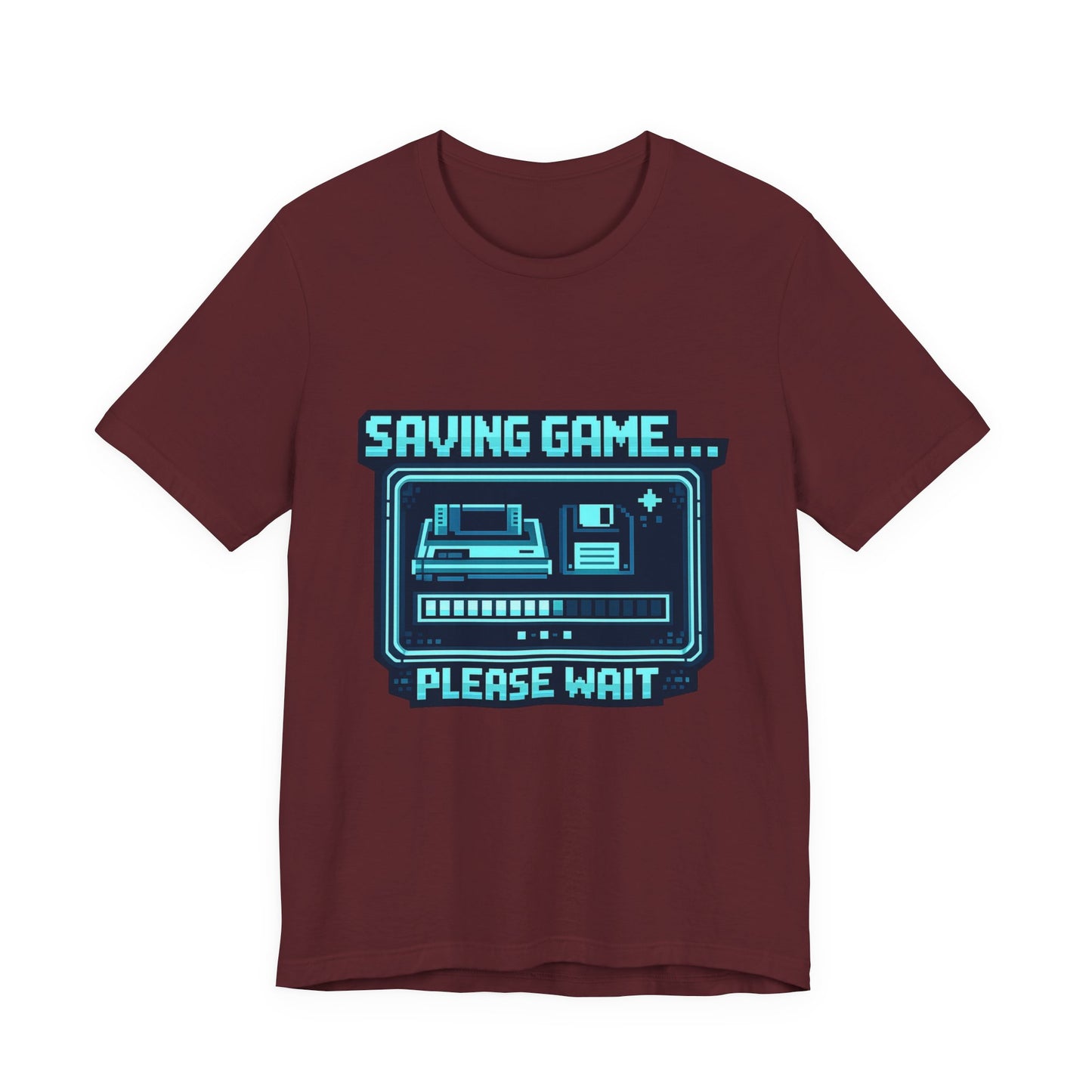 Saving Game Please Wait T-Shirt — Retro Gaming Console Tee