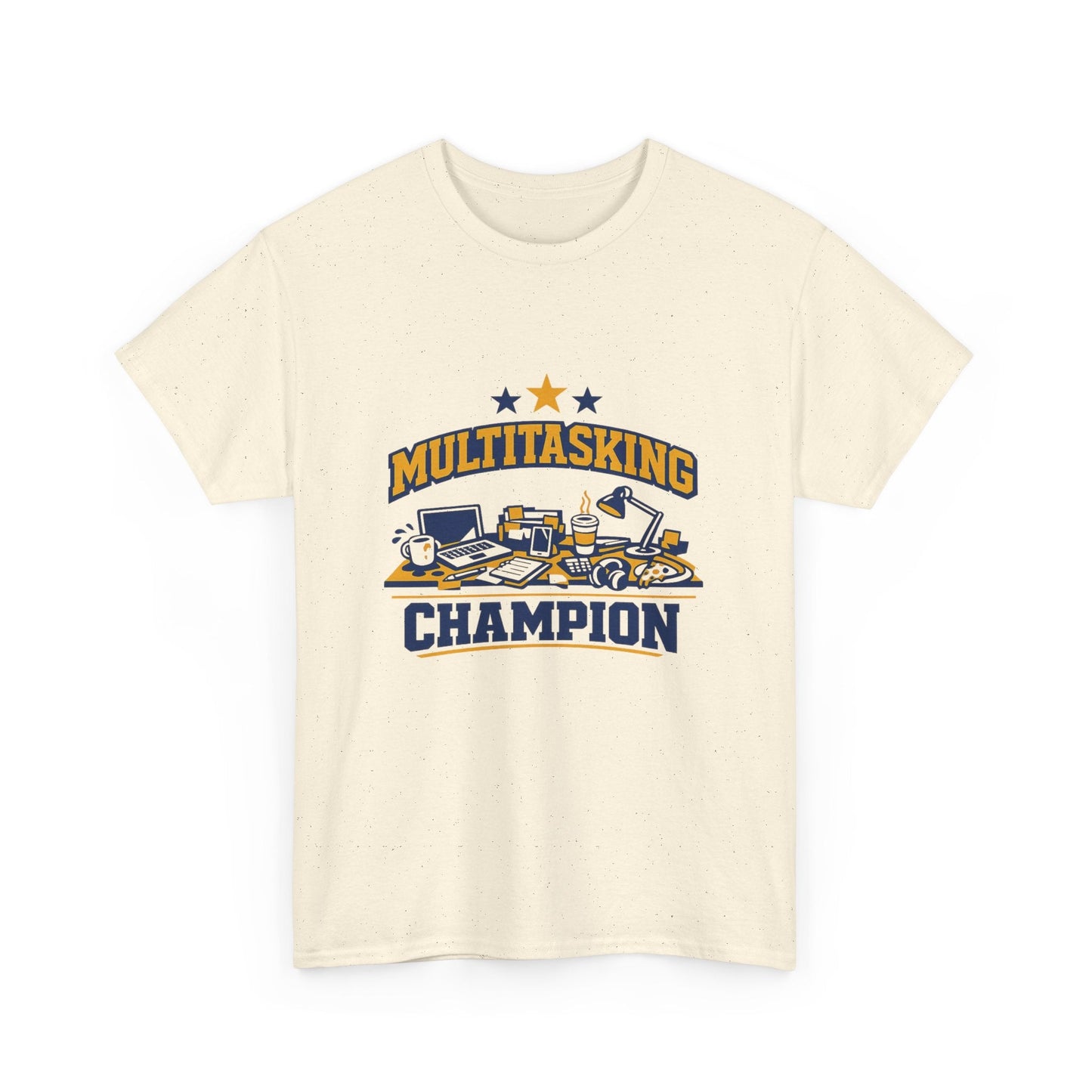 Multitasking Champion Tee — Funny Work From Home Gift Shirt Printify