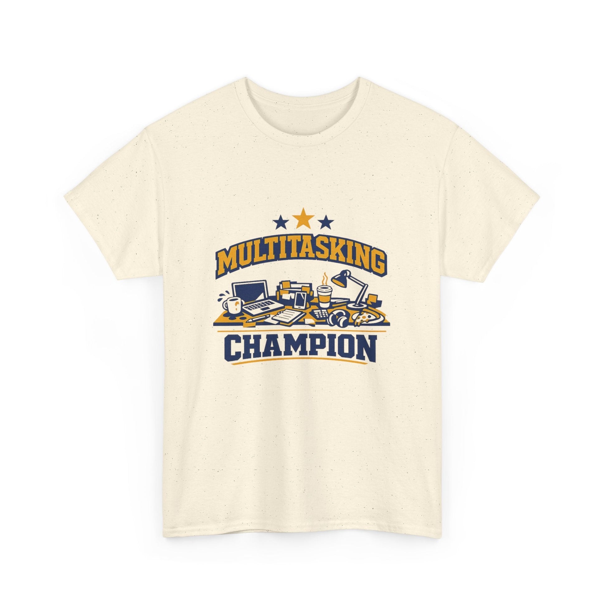 Multitasking Champion Tee — Funny Work From Home Gift Shirt Printify