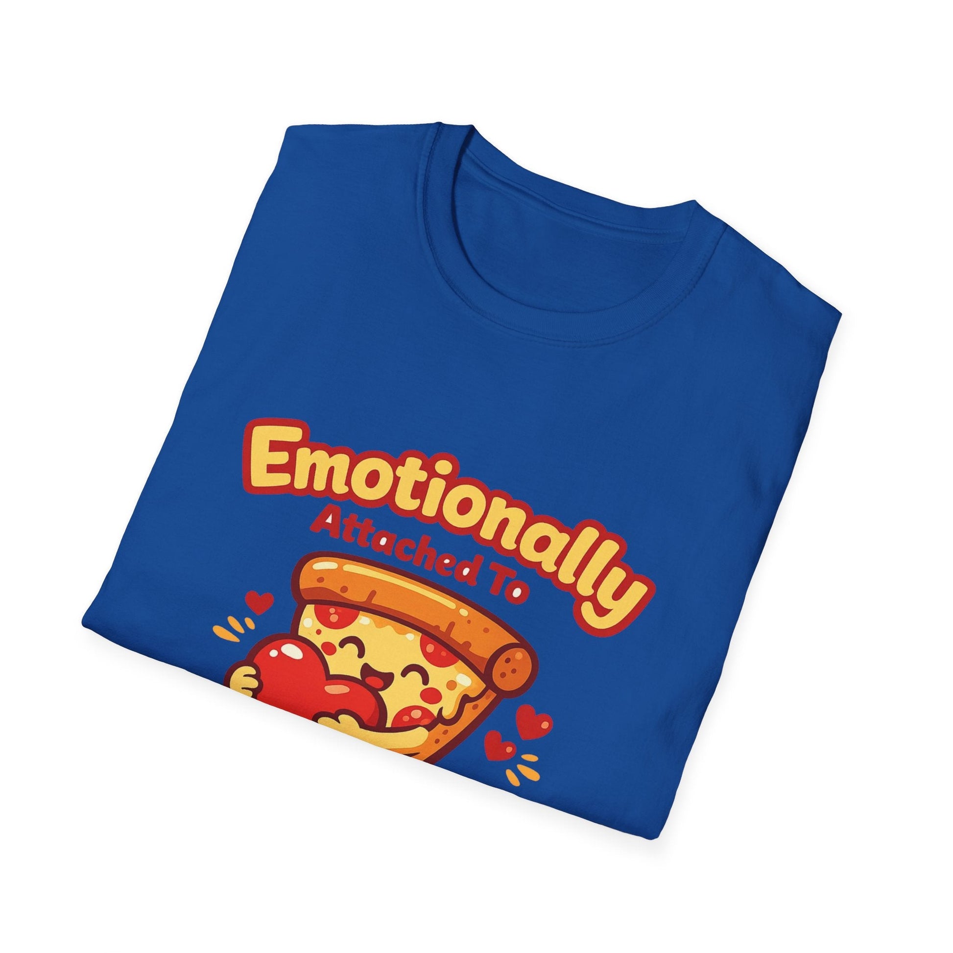 Pizza Lover T‑Shirt — "Emotionally Attached to Pizza" Cute Graphic Tee Printify