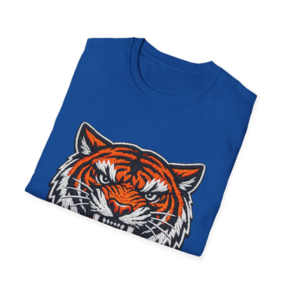 Tiger Head Graphic T-Shirt — Fierce Roaring Mascot Tee Printify