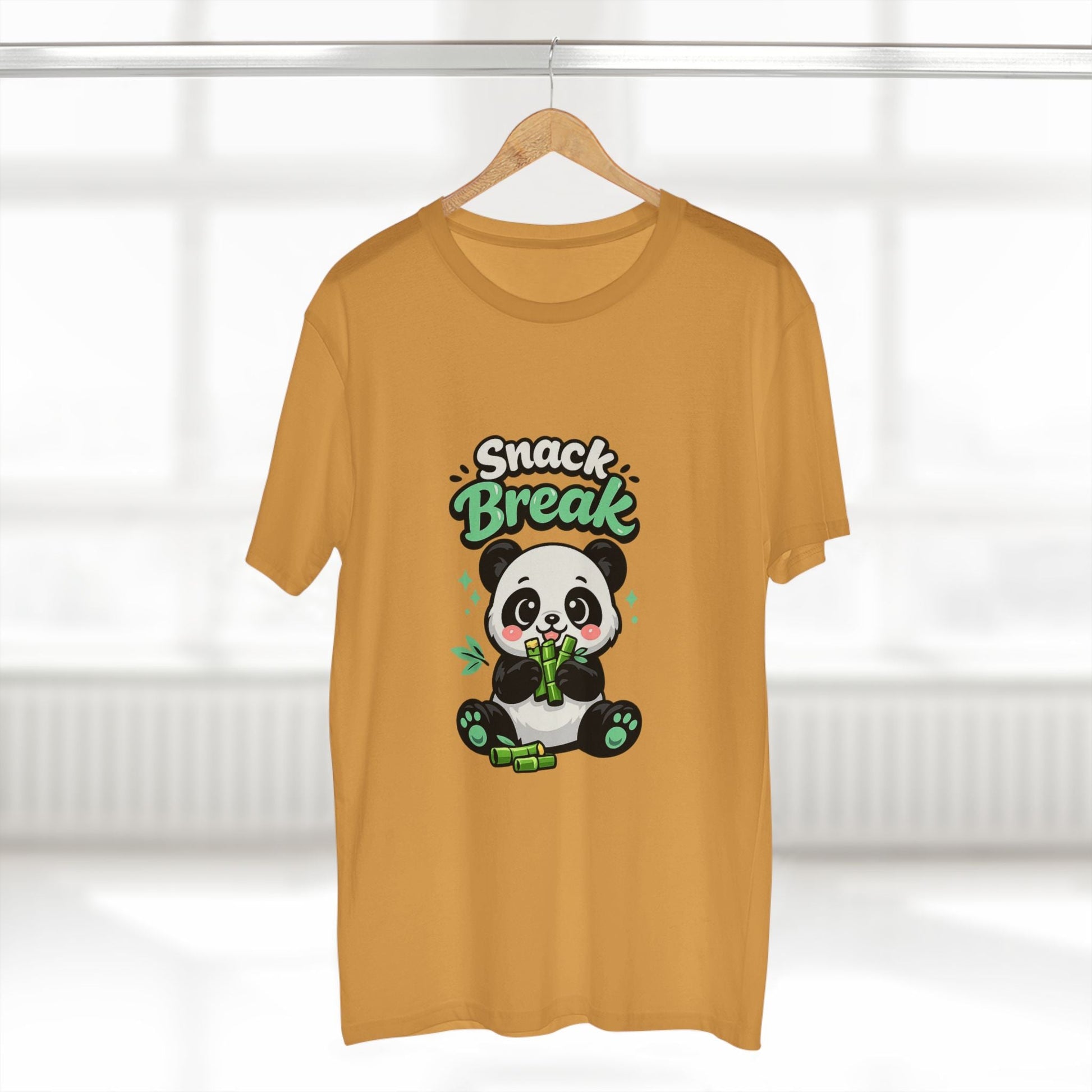 Snack Break Panda T-Shirt — Cute Panda Eating Bamboo Graphic Tee Printify