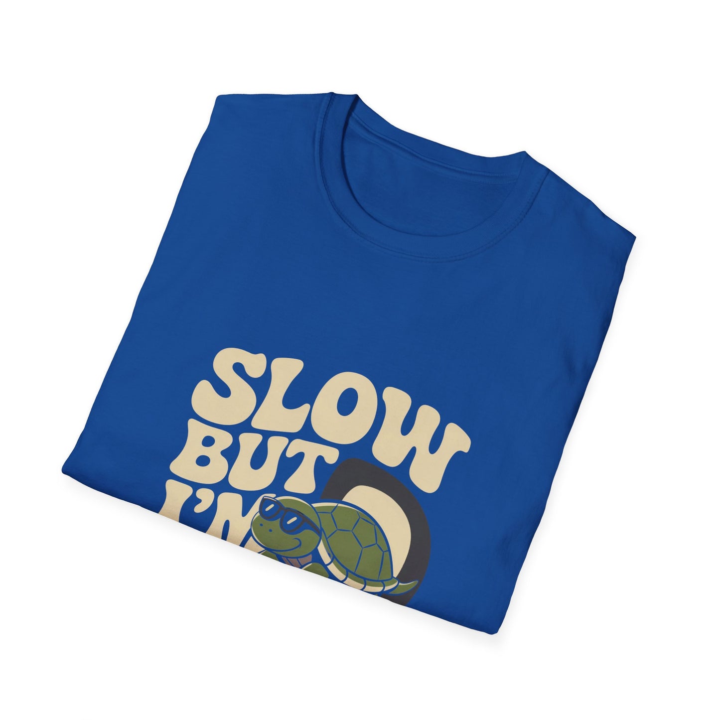 Slow But I'm Vibin Turtle T-Shirt — (Unisex) Cute Retro Vibe Graphic Tee