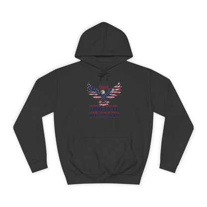 Patriotic Eagle Hoodie – Unisex USA “United We Stand” American Flag Graphic Printify