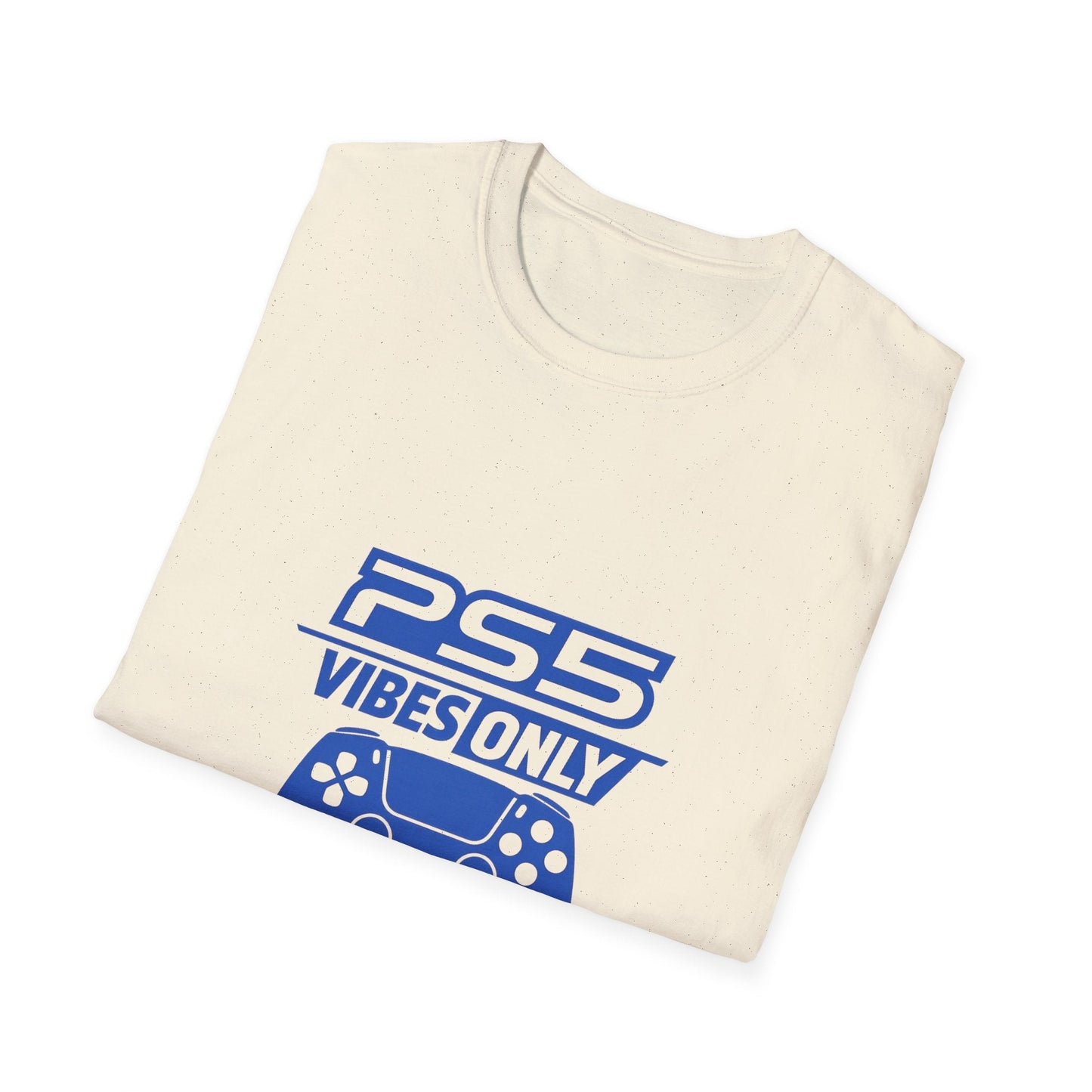 PS5 Vibes Only T-Shirt — Gamer Controller Graphic Tee Printify