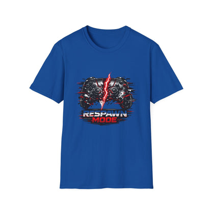 Respawn Mode Gaming T-Shirt — Retro Controller Design Printify