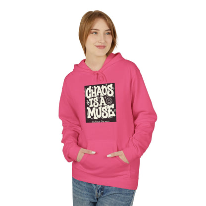 Chaos Is A Muse Hoodie — Retro Psychedelic Graphic Pullover Printify